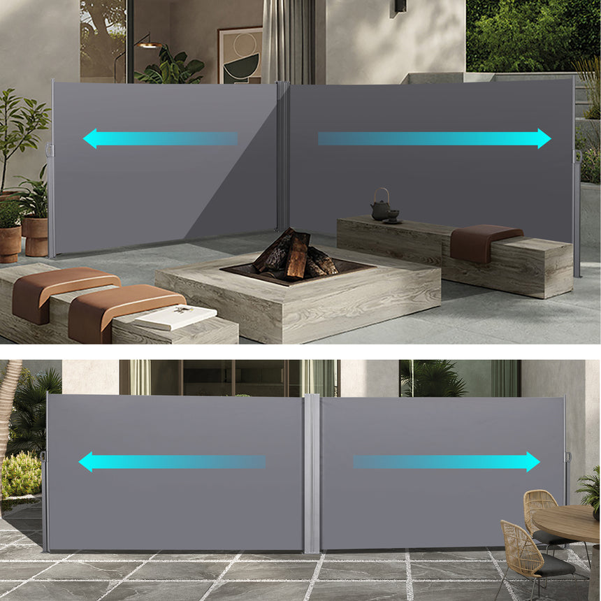 276" x 71'' Retractable Side Screen Awning