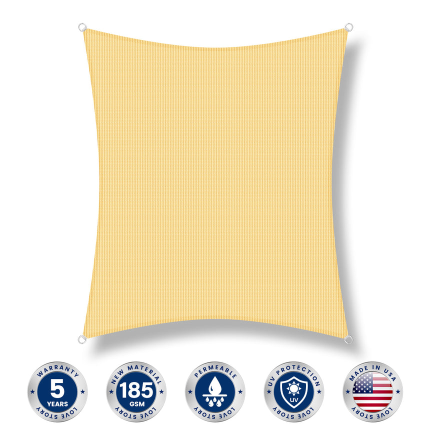 Permeable Rectangle Sun Shade Sail