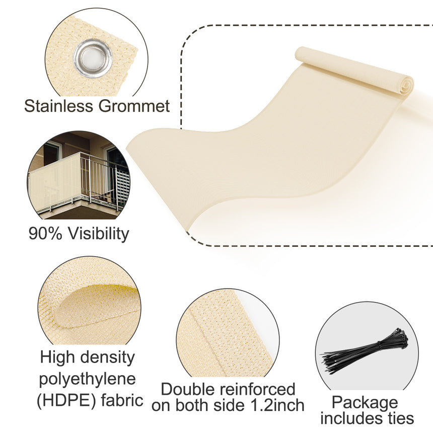 High Density Balcony Privacy Screen Fence