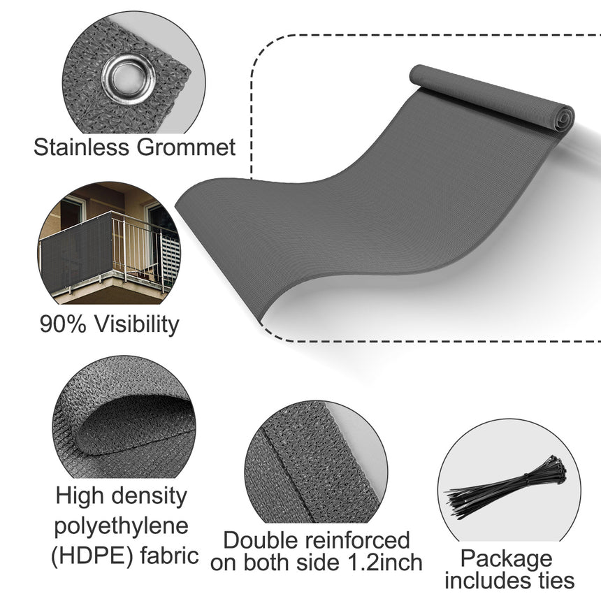 High Density Balcony Privacy Screen Fence
