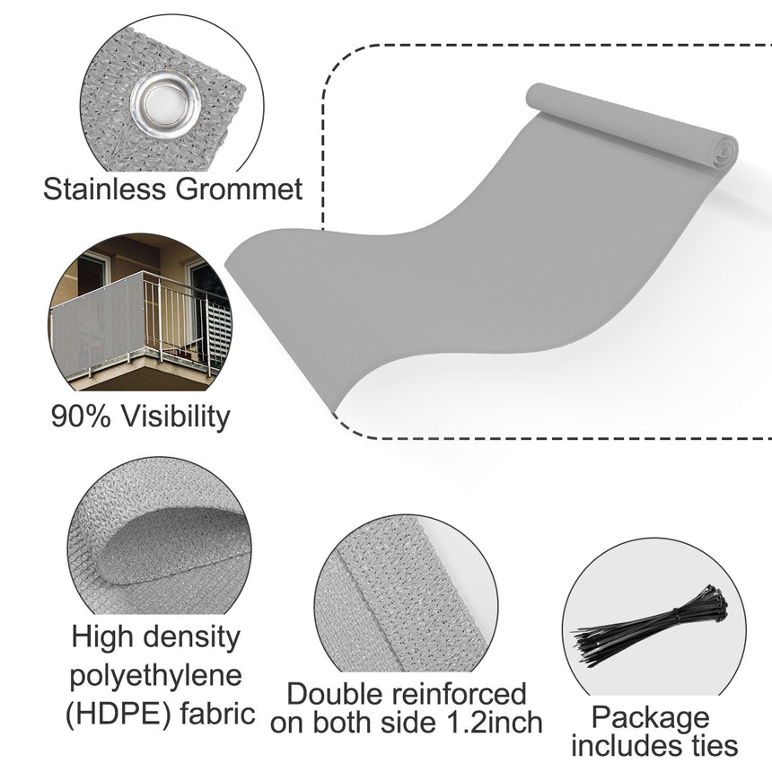 High Density Balcony Privacy Screen Fence