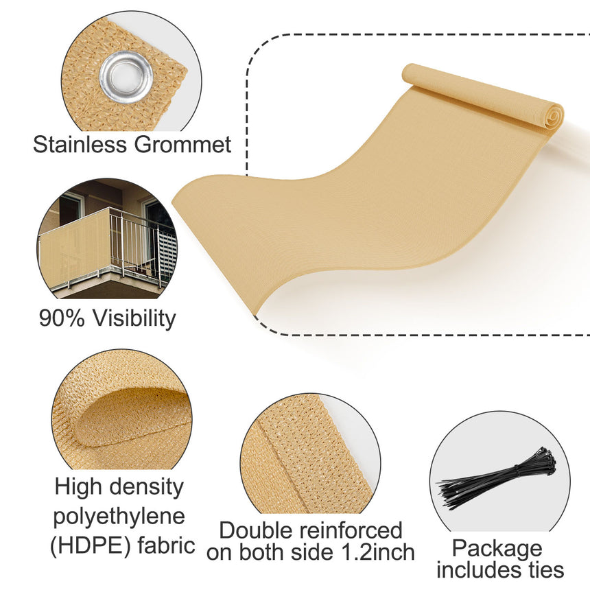 High Density Balcony Privacy Screen Fence