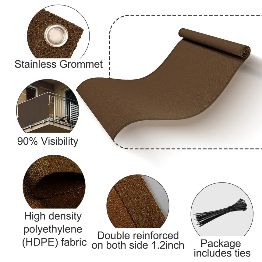 High Density Balcony Privacy Screen Fence