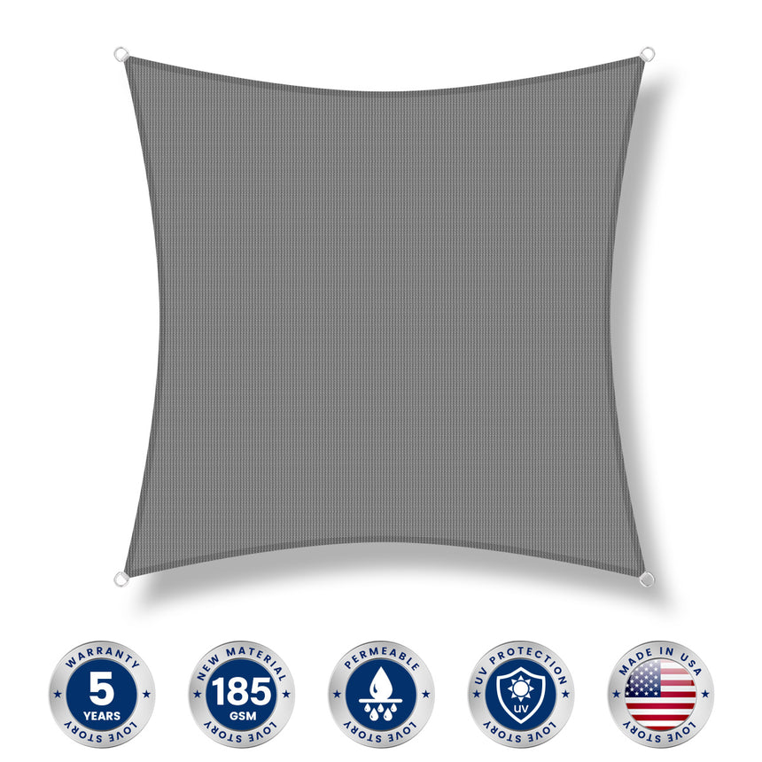 Permeable Square Sun Shade Sail