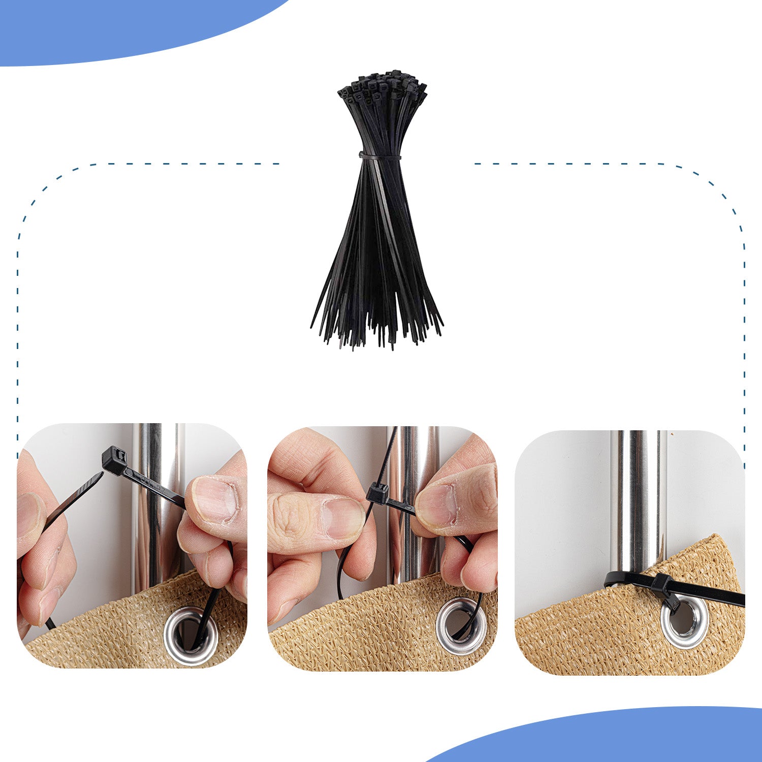100PCS Heavy Duty Zip Ties – LOVE STORY