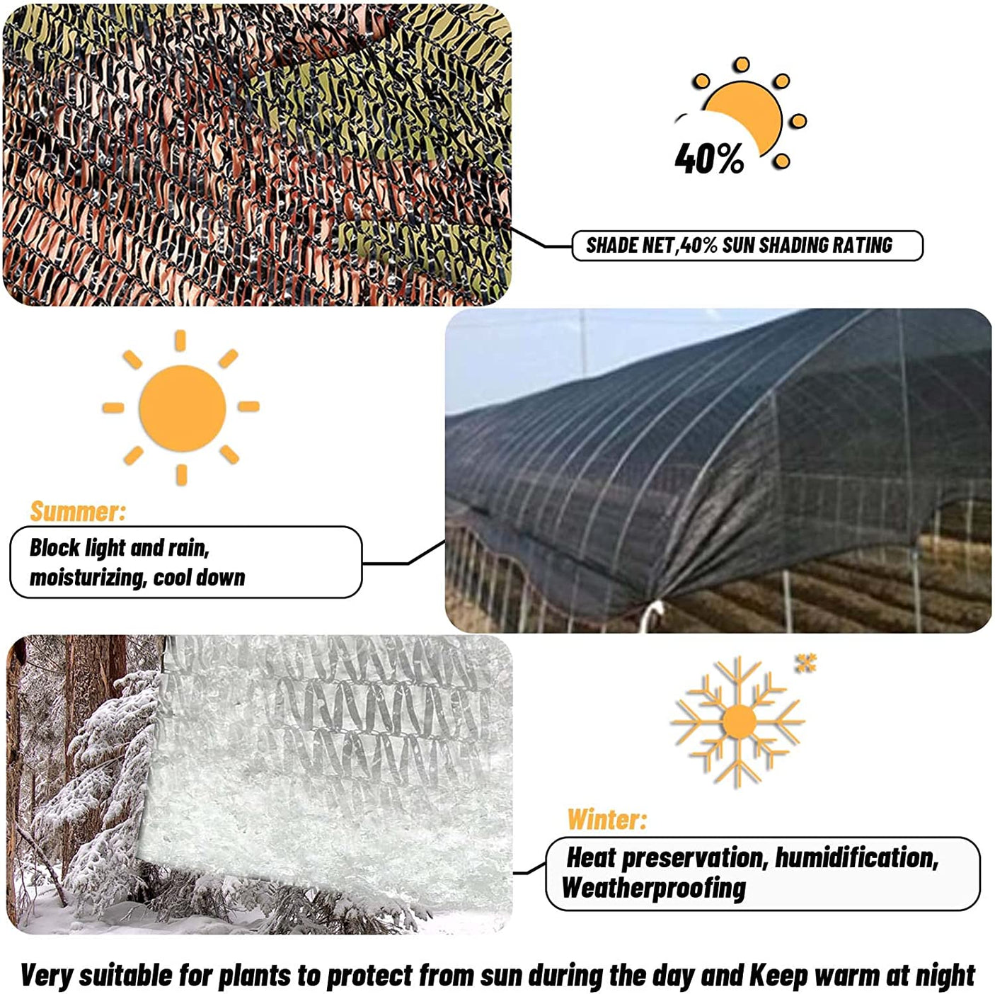 LOVE STORY 40% Blockage Shade Cloth without Grommets