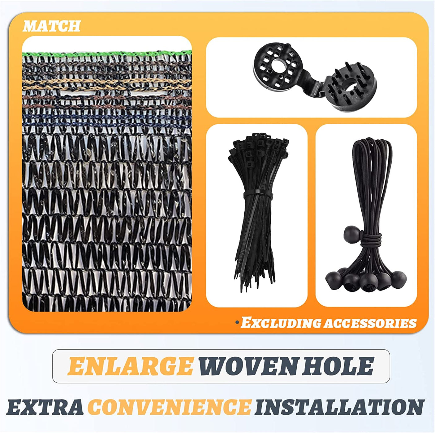 55% Blockage Shade Cloth without Grommets