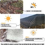 55% Blockage Shade Cloth without Grommets