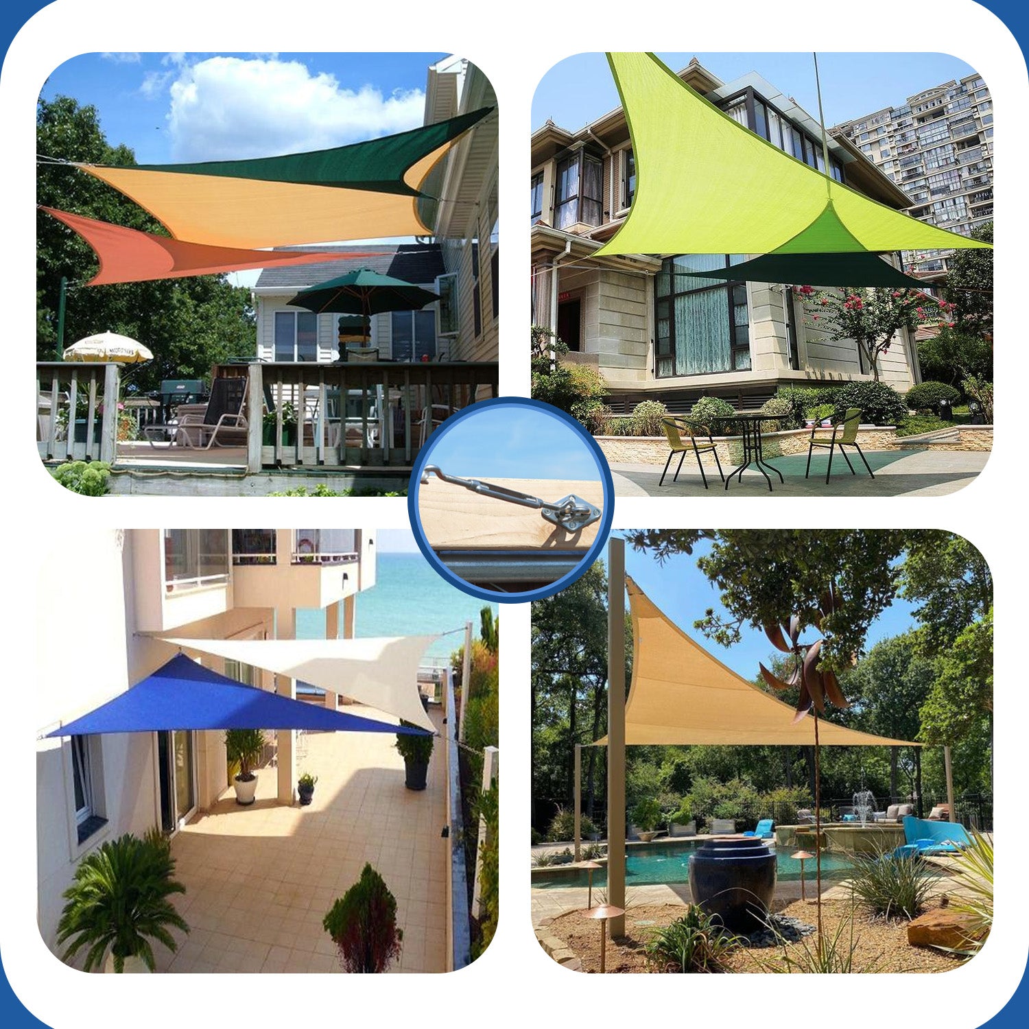 LOVE STORY Hardware Kit 316 Stainless Steel for Rectangle Shade Sail