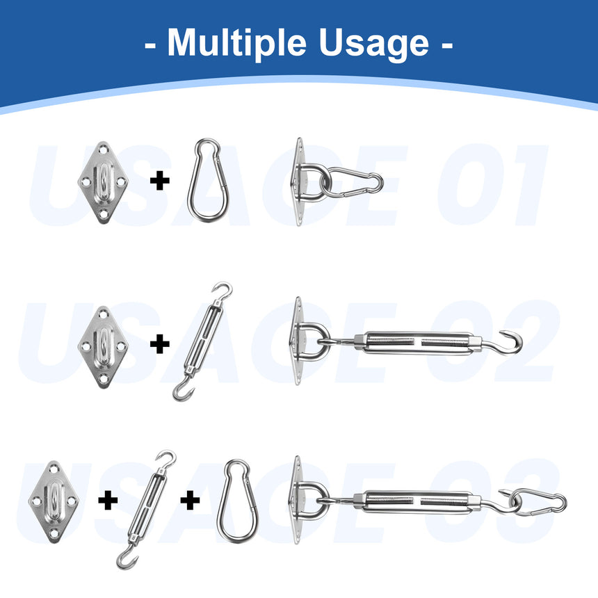 Hardware Kit for Rectangle Shade Sail