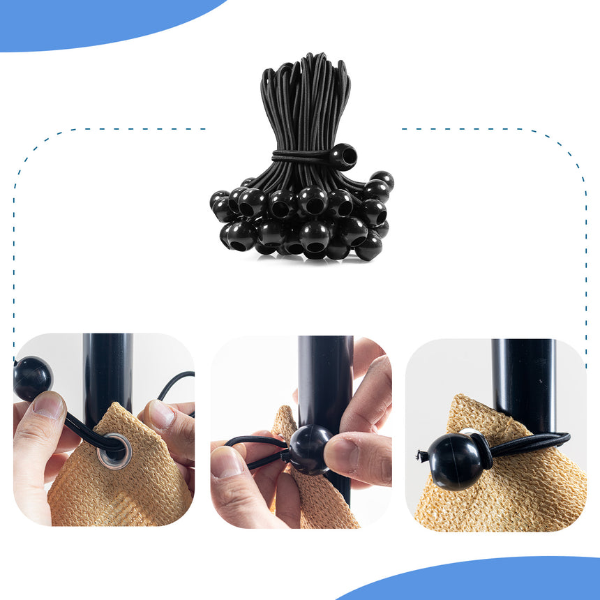 30PCS Heavy Duty Bungee Cord Balls