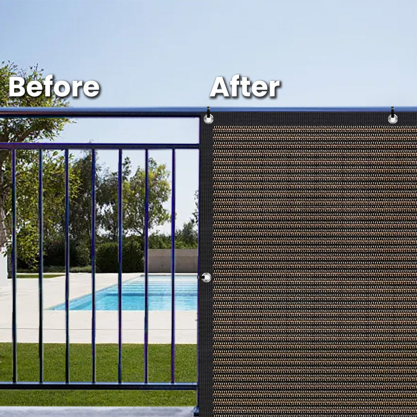 150GSM Charcoal Privacy Fence Screen