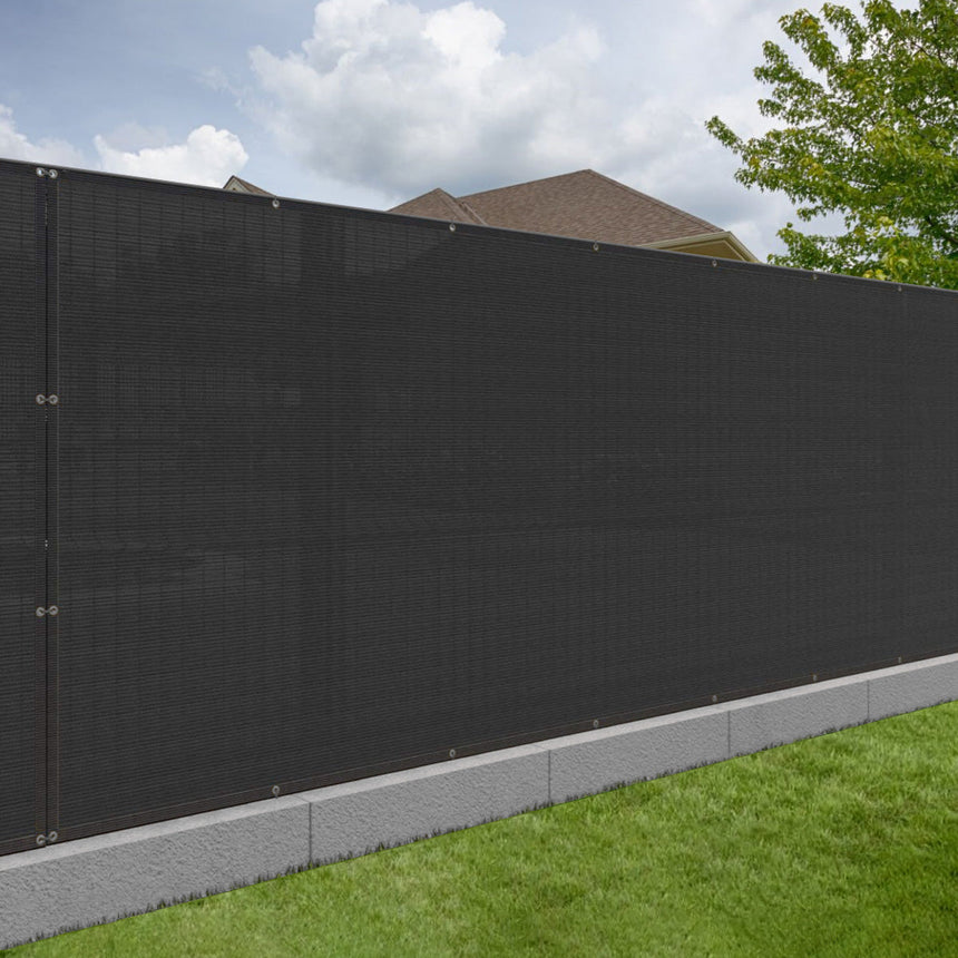 150GSM Charcoal Privacy Fence Screen