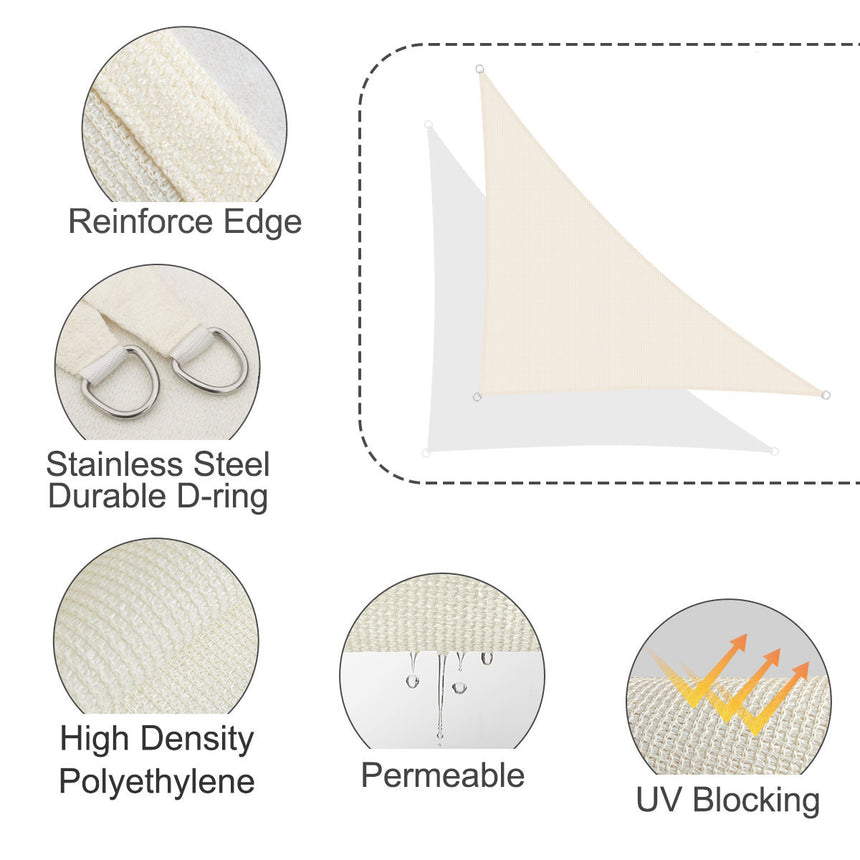 Permeable Right Triangle Sun Shade Sail