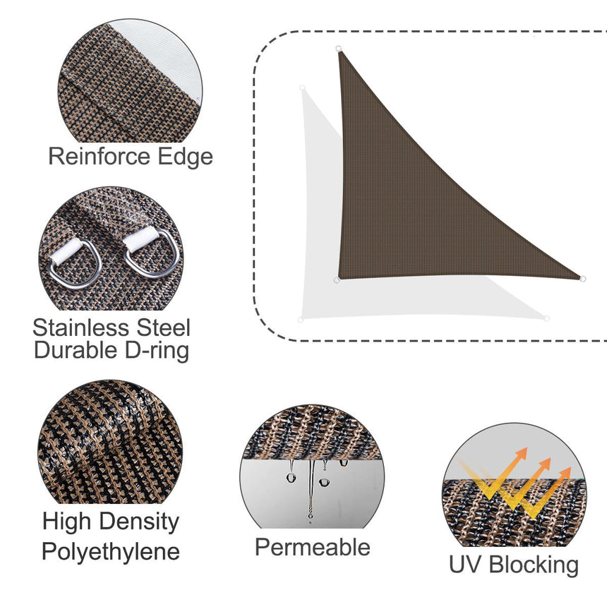 Permeable Right Triangle Sun Shade Sail