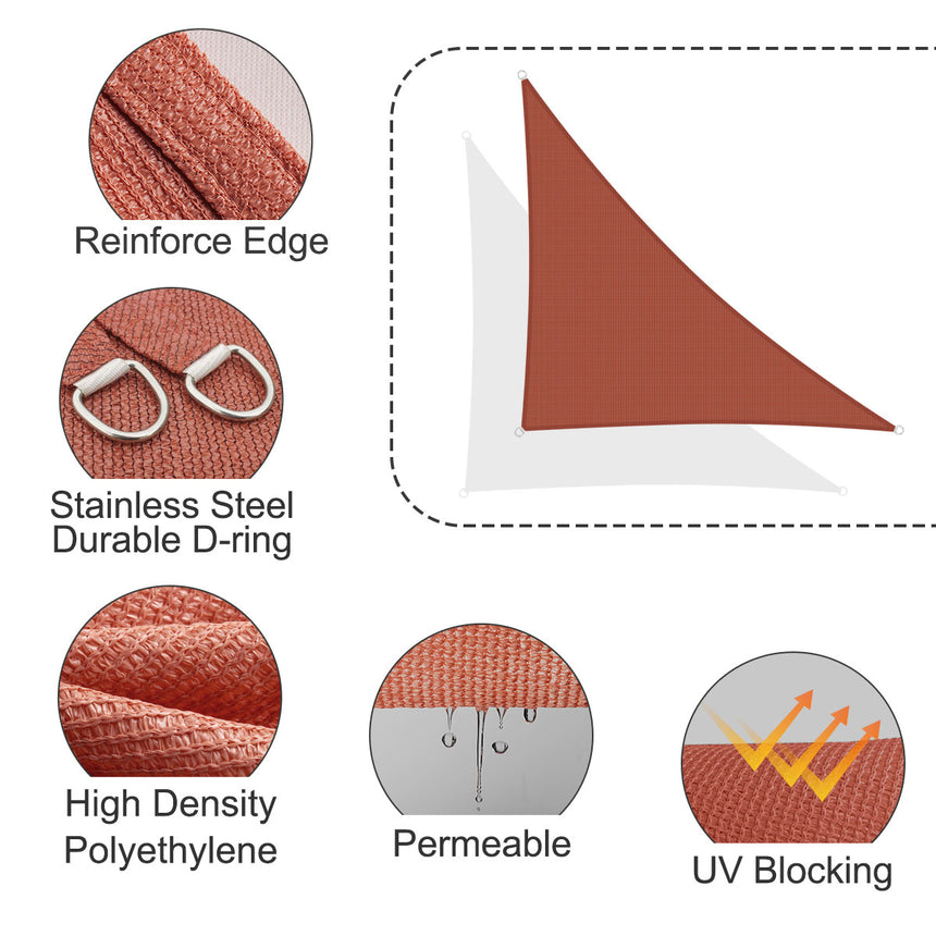 Permeable Right Triangle Sun Shade Sail