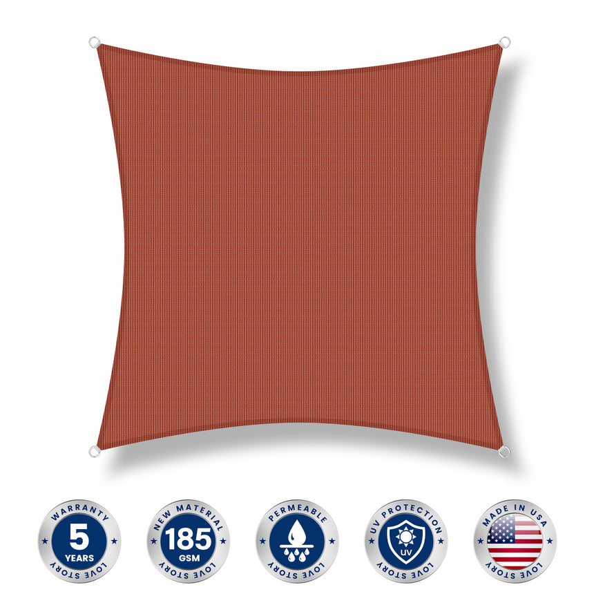 Permeable Square Sun Shade Sail