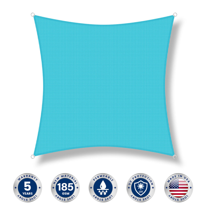 Permeable Square Sun Shade Sail