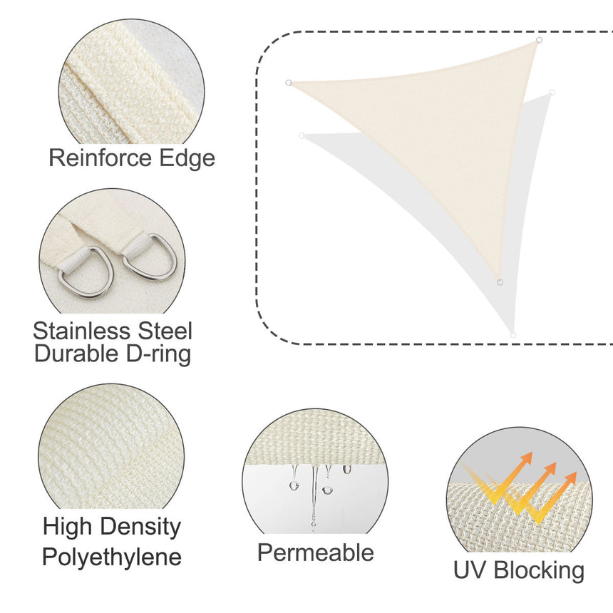 Permeable Triangle Sun Shade Sail