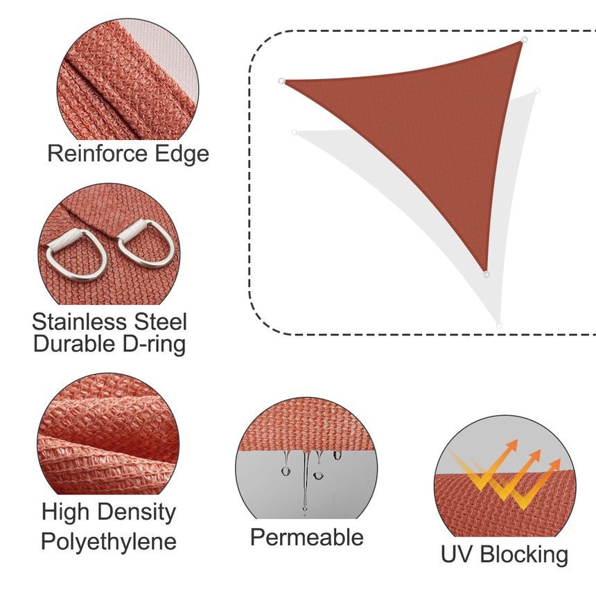 Permeable Triangle Sun Shade Sail