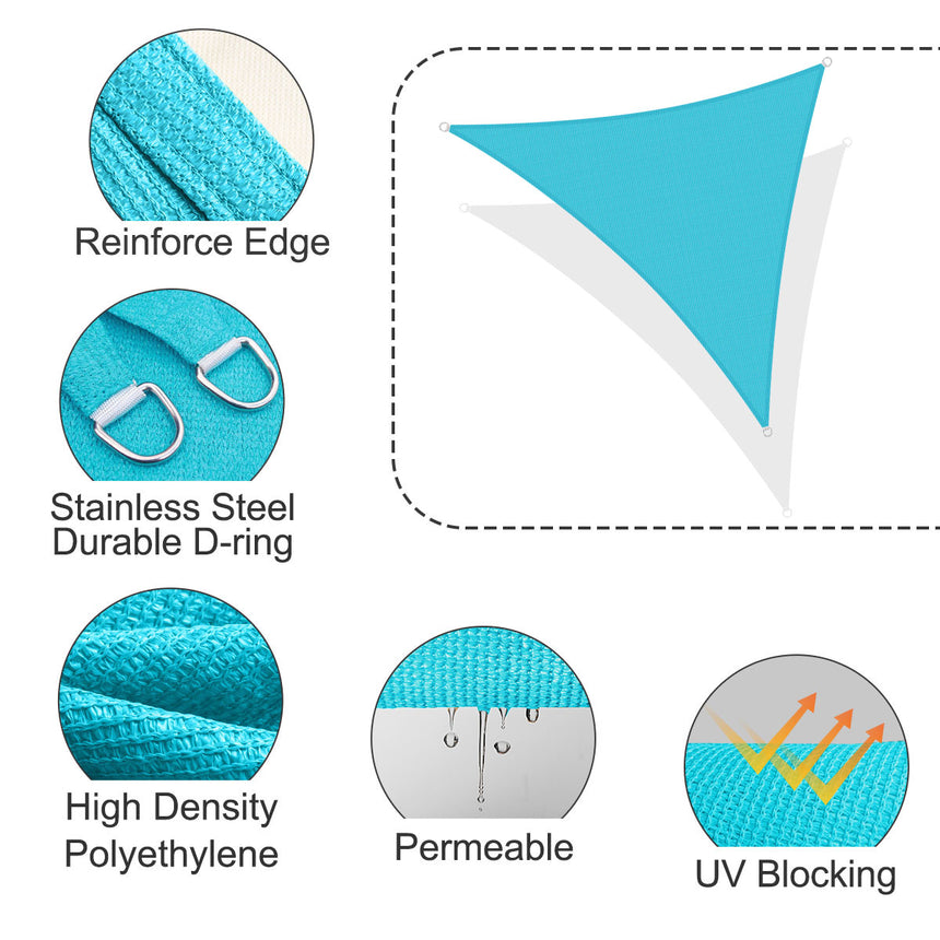 Permeable Triangle Sun Shade Sail