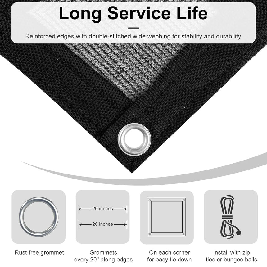 Heavy Duty Knitted Mesh Tarp