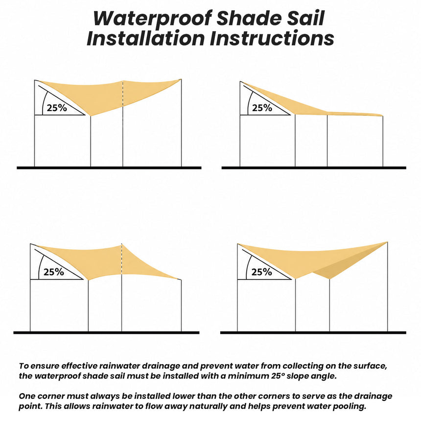 Waterproof Rectangle Shade Sail
