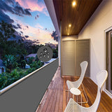 LOVE STORY Waterproof Balcony Privacy Screen Charcoal#color_3' x 10'